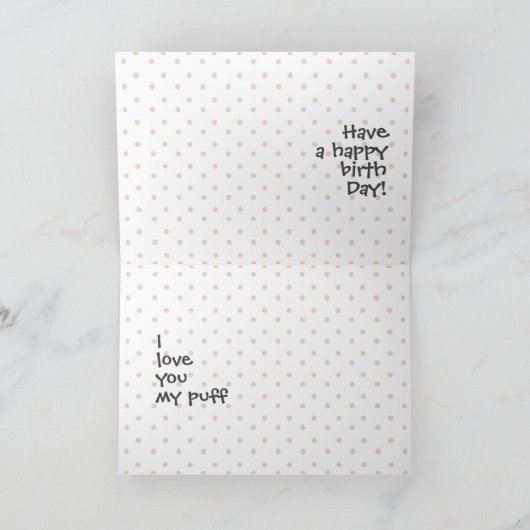 Party feiert Perserkatze Geburtstag Karte (Innenseite)