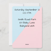 Party Feiertagskarte (Rückseite)