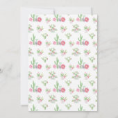 Party Fiesta Cactus Einladung (Rückseite)