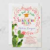 Party Fiesta Einladung zur High School Graduation (Vorderseite)