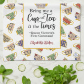 Party Fine Art Teacup Muster Queen Victoria Tee Geschirrtuch (Gefaltet)