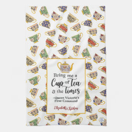 Party Fine Art Teacup Muster Queen Victoria Tee Geschirrtuch