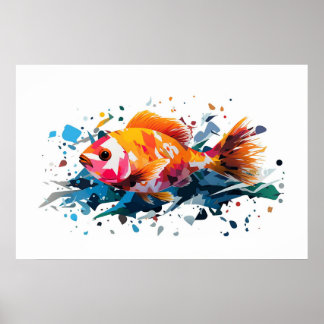 Party Fischmalerei Poster