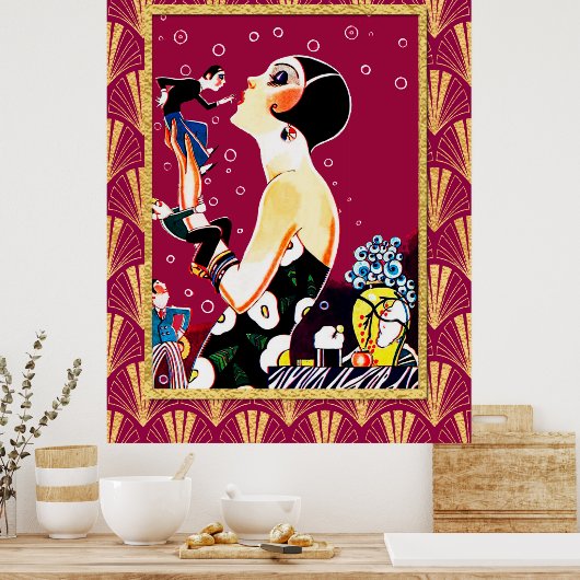 Party Flapper Poster (Küche)