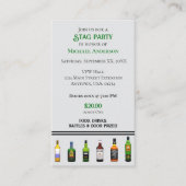 Party Flasche Einladung (Vorderseite)