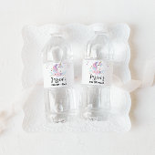 Party-Flasche mit Unicorn Wasserflaschenetikett