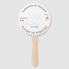 Party Flight Plane Travelling theme Wedding Fächer