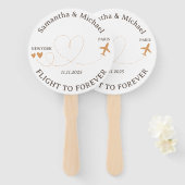 Party Flight Plane Travelling theme Wedding Fächer (Vorne und Hinten)