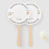 Party Flug Flugreise Thema Hochzeit Fächer (Vorne und Hinten)