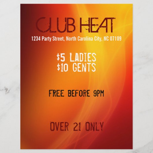 Party Flyer (Hinten)