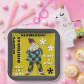 Party-Fool in Farbe (Personalisiert) Pappteller (Party)