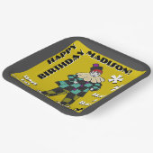 Party-Fool in Farbe (Personalisiert) Pappteller (Gewinkelt)