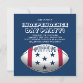 Party Football am Unabhängigkeitstag Einladung (Vorderseite)