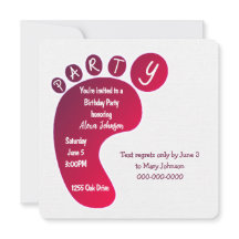 Party-Footprint in Weiß