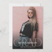 Party-Foto-Abschluss Einladung (Vorderseite)