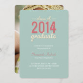 Party-Foto der Hochschule Mint Pink 2014 Einladung (Vorne/Hinten)