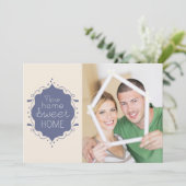 Party Foto Einladung / Blau (Stehend Vorderseite)