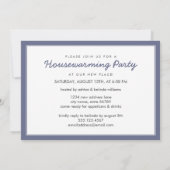 Party Foto Einladung / Blau (Rückseite)