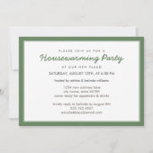 Party Foto Einladung / Grün (Rückseite)