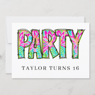* PARTY-FOTO Geburtstag Jedes Ereignis Personalisi Einladung