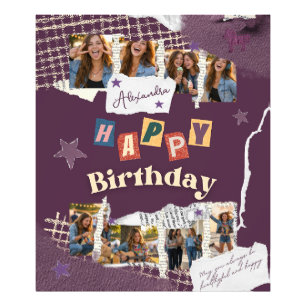 Party-Foto im Scrapbook-Stil Geburtstagsdekoration Fotodruck