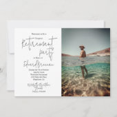 Party Foto Palm Beach Modern Einladung (Vorderseite)