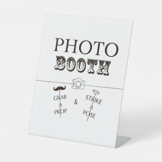 Party Foto Stand Sockelschild