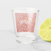 Party-Frischglas mit Feuer Schnapsglas (Rückseite)