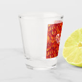Party-Frischglas mit Feuer Schnapsglas (Links)