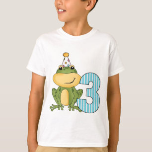 Party Frog 3. Geburtstag T - Shirt und Geschenke