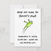 Party Frog Einladung (Rückseite)