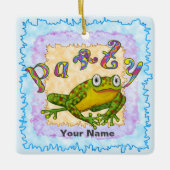 Party Frog Keramikornament (Vorderseite)