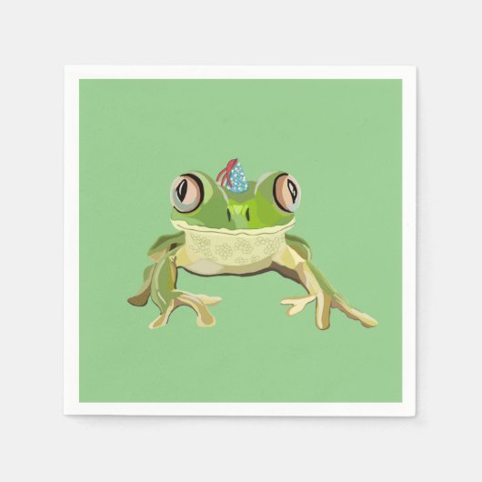 Party Frog Napkins Serviette (Vorderseite)