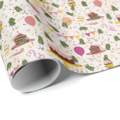 Party Frogs Geschenkpapier (Rolleneckpunkt)