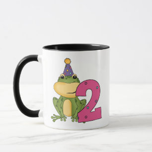 Party Frosch 2. Geburtstag T - Shirt und Geschenke Tasse