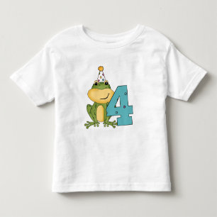 Party Frosch 4. Geburtstag T - Shirt und Geschenke