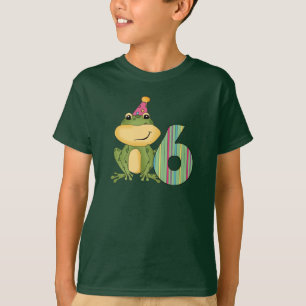 Party Frosch 6. Geburtstag T - Shirt und Geschenke