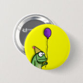 Party-Frosch Button (Vorne & Hinten)