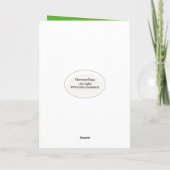 Party Frosch für Leap Jahr Geburtstag Karte (Rückseite)