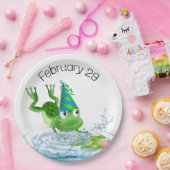 Party Frosch für Leap Jahr Geburtstag Pappteller (Party)