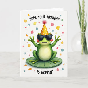 Party Frosch Geburtstagskarte Karte