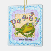 Party Frosch Keramikornament (Links)