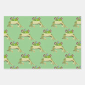 Party Frosch Packpapier Geschenkpapier Set (Vorderseite 3)