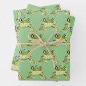 Party Frosch Packpapier Geschenkpapier Set (Beispiel)