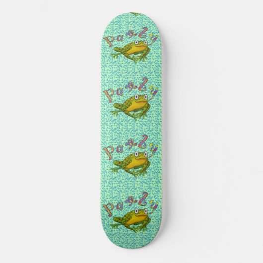 Party Frosch Skateboard (Vorderseite)