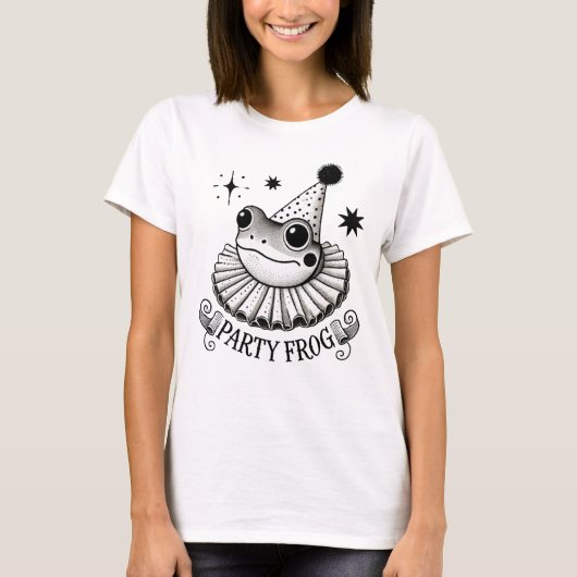 Party Frosch T-Shirt (Vorderseite)
