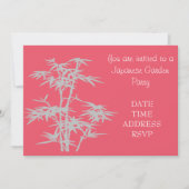 Party-Funktion Bamboo Japanese Garden Einladung (Vorderseite)