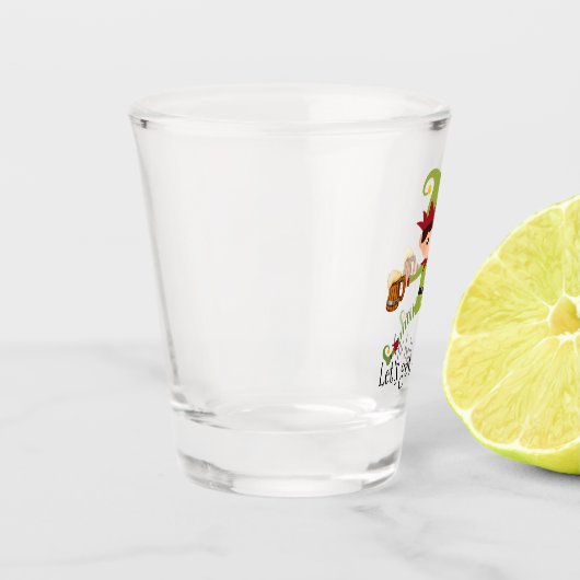 Party Funny Christmas Elf Schnapsglas (Links)