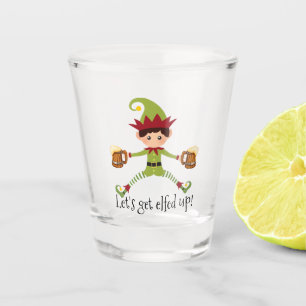 Party Funny Christmas Elf Schnapsglas