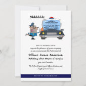 Party Funny — Polizeichef für die unfallbedingte A Einladung (Vorderseite)